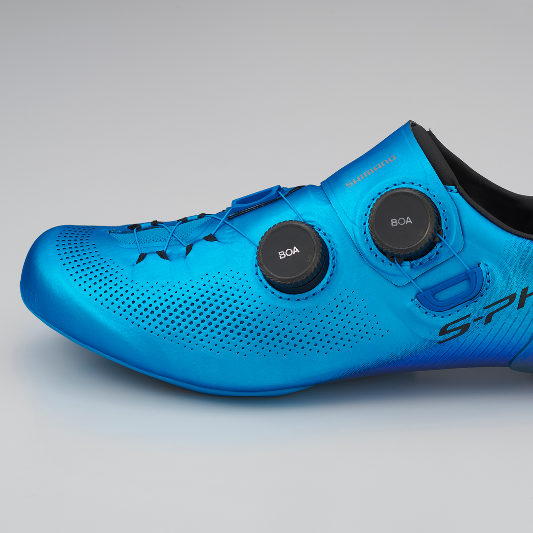 試着のみ)SHIMANO S-PHYRE SH-RC903 ブルー 40 S-PHYRE SH-RC903 ワイド - プロ仕様ロードバイクシューズ