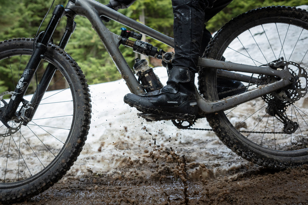 SH-MW502 防水 SPD ビンディングシューズ - 冬用 MTB グラベル