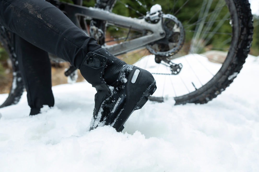 SH-MW502 防水 SPD ビンディングシューズ - 冬用 MTB グラベル